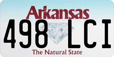 AR license plate 498LCI