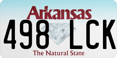 AR license plate 498LCK