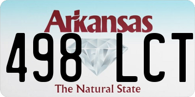 AR license plate 498LCT