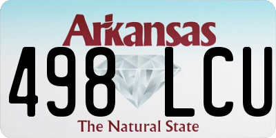 AR license plate 498LCU