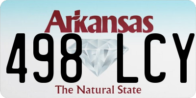 AR license plate 498LCY