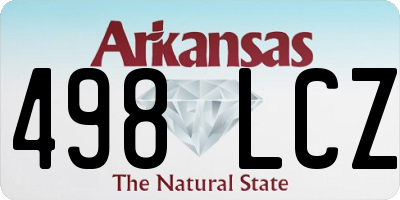 AR license plate 498LCZ
