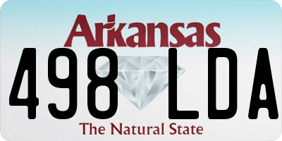 AR license plate 498LDA