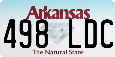 AR license plate 498LDC