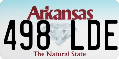 AR license plate 498LDE