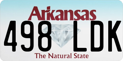 AR license plate 498LDK