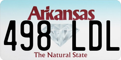 AR license plate 498LDL