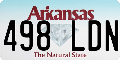 AR license plate 498LDN