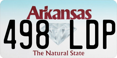 AR license plate 498LDP