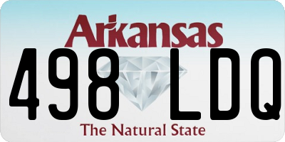 AR license plate 498LDQ