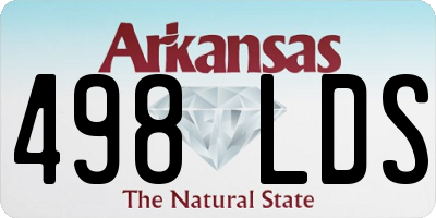 AR license plate 498LDS