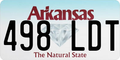AR license plate 498LDT