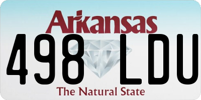 AR license plate 498LDU