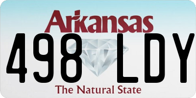 AR license plate 498LDY
