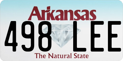 AR license plate 498LEE