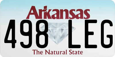 AR license plate 498LEG