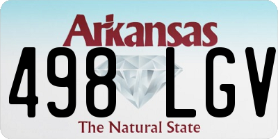 AR license plate 498LGV