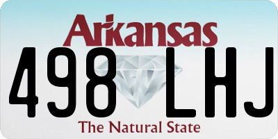 AR license plate 498LHJ