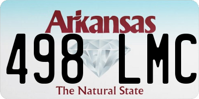 AR license plate 498LMC