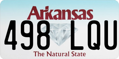AR license plate 498LQU