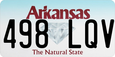 AR license plate 498LQV