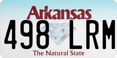 AR license plate 498LRM