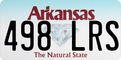 AR license plate 498LRS