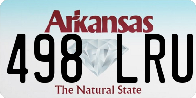 AR license plate 498LRU