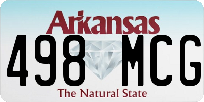 AR license plate 498MCG