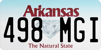 AR license plate 498MGI