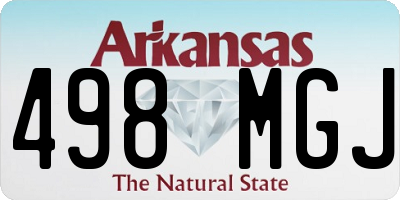 AR license plate 498MGJ
