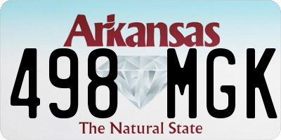 AR license plate 498MGK