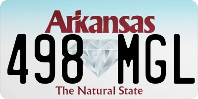 AR license plate 498MGL