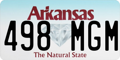 AR license plate 498MGM