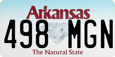 AR license plate 498MGN