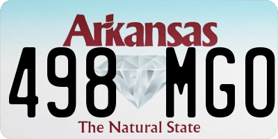 AR license plate 498MGO