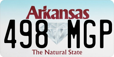 AR license plate 498MGP