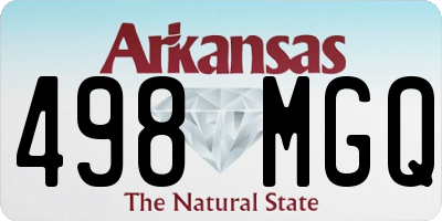 AR license plate 498MGQ