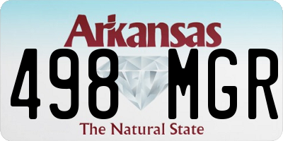 AR license plate 498MGR