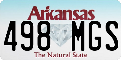 AR license plate 498MGS