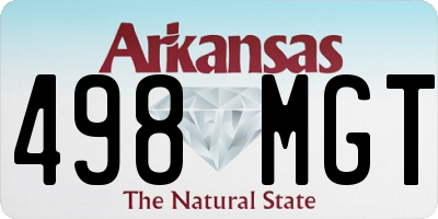 AR license plate 498MGT