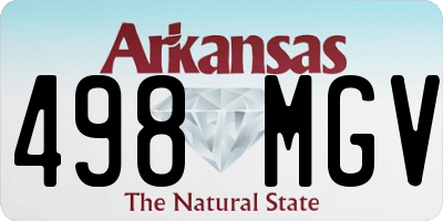 AR license plate 498MGV