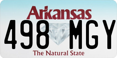 AR license plate 498MGY