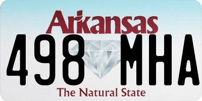 AR license plate 498MHA