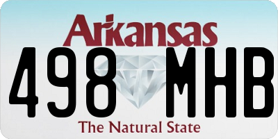 AR license plate 498MHB