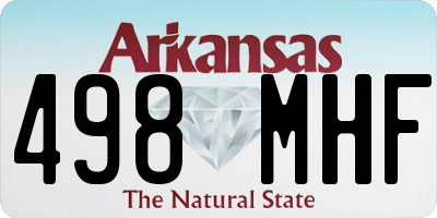 AR license plate 498MHF