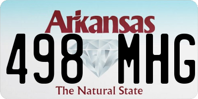 AR license plate 498MHG