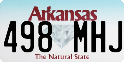 AR license plate 498MHJ