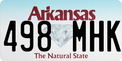 AR license plate 498MHK