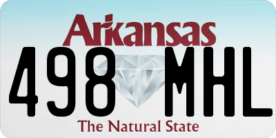 AR license plate 498MHL